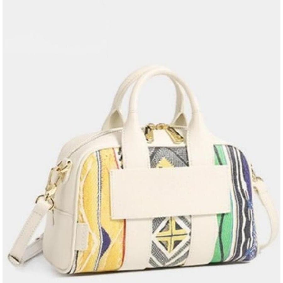 Bowling Bag in Off-White, 24.5*11*15 CM