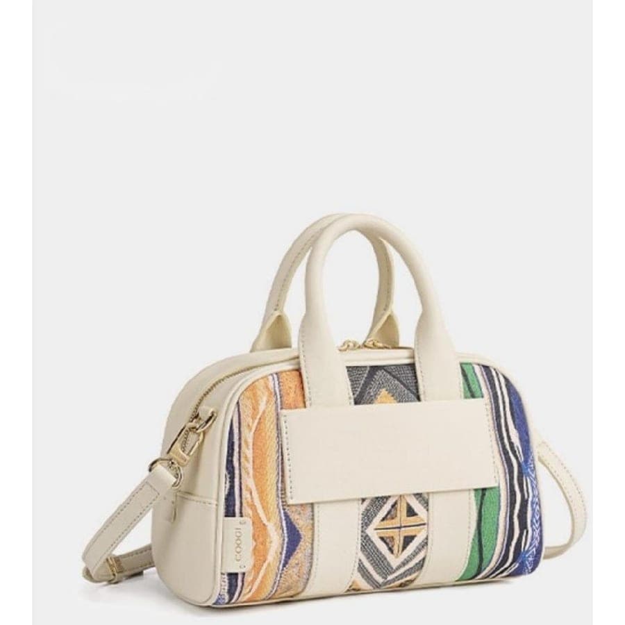 Bowling Bag in Off-White, 24.5*11*15 CM