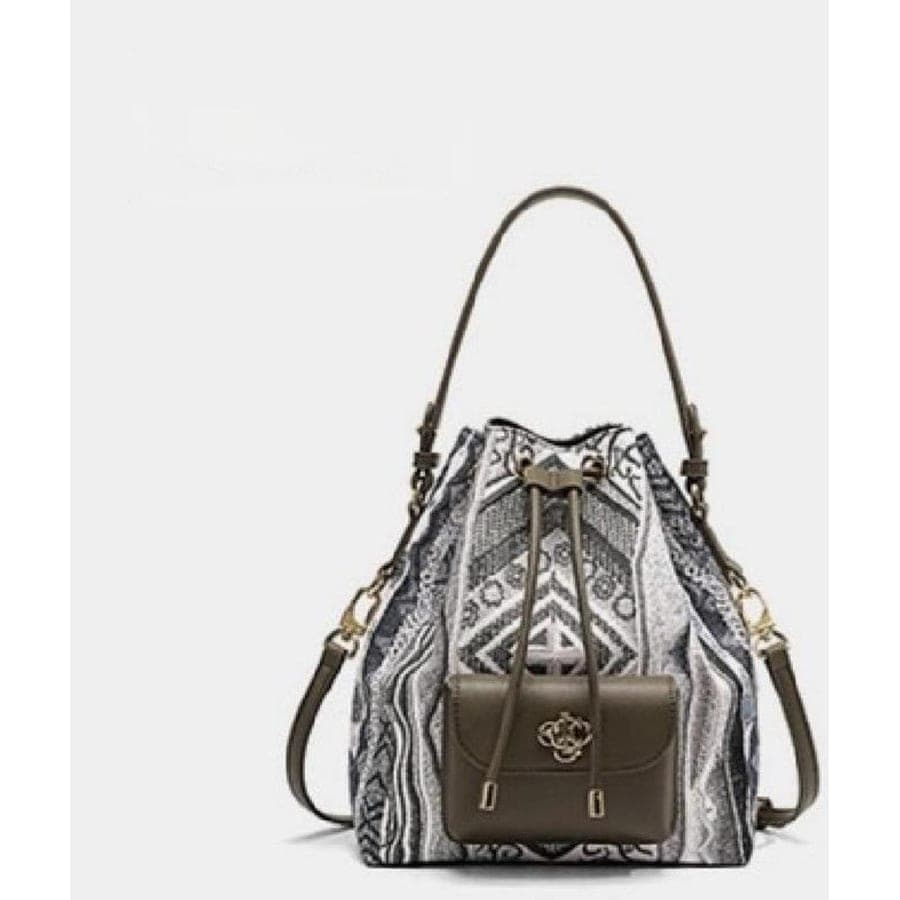 Bucket Bag in Grey, 20.5*23*9 CM