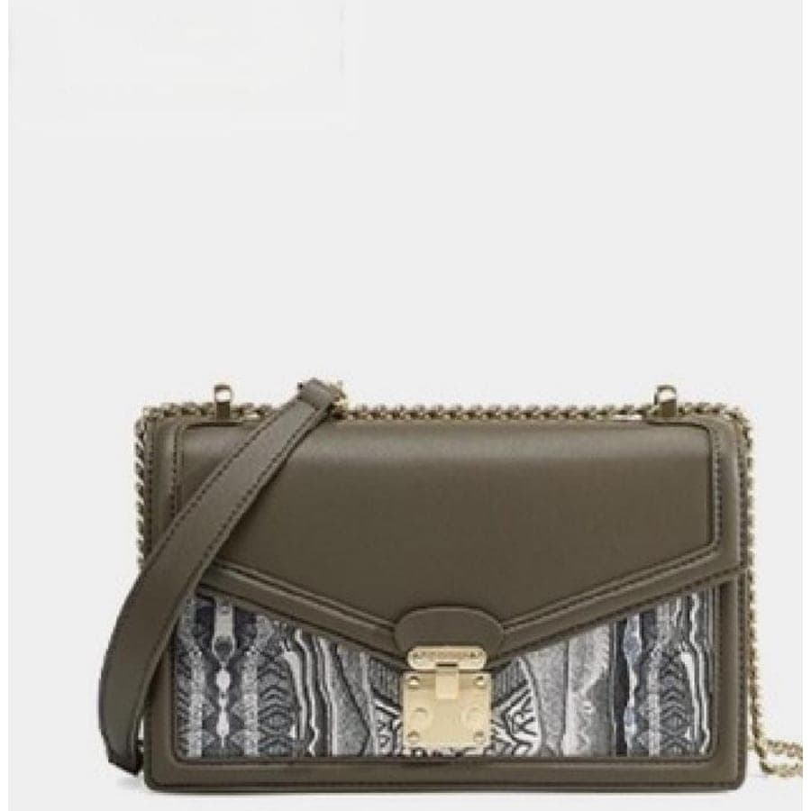 Chain Crossbody Bag in Grey, 22.5*14*6.5 CM