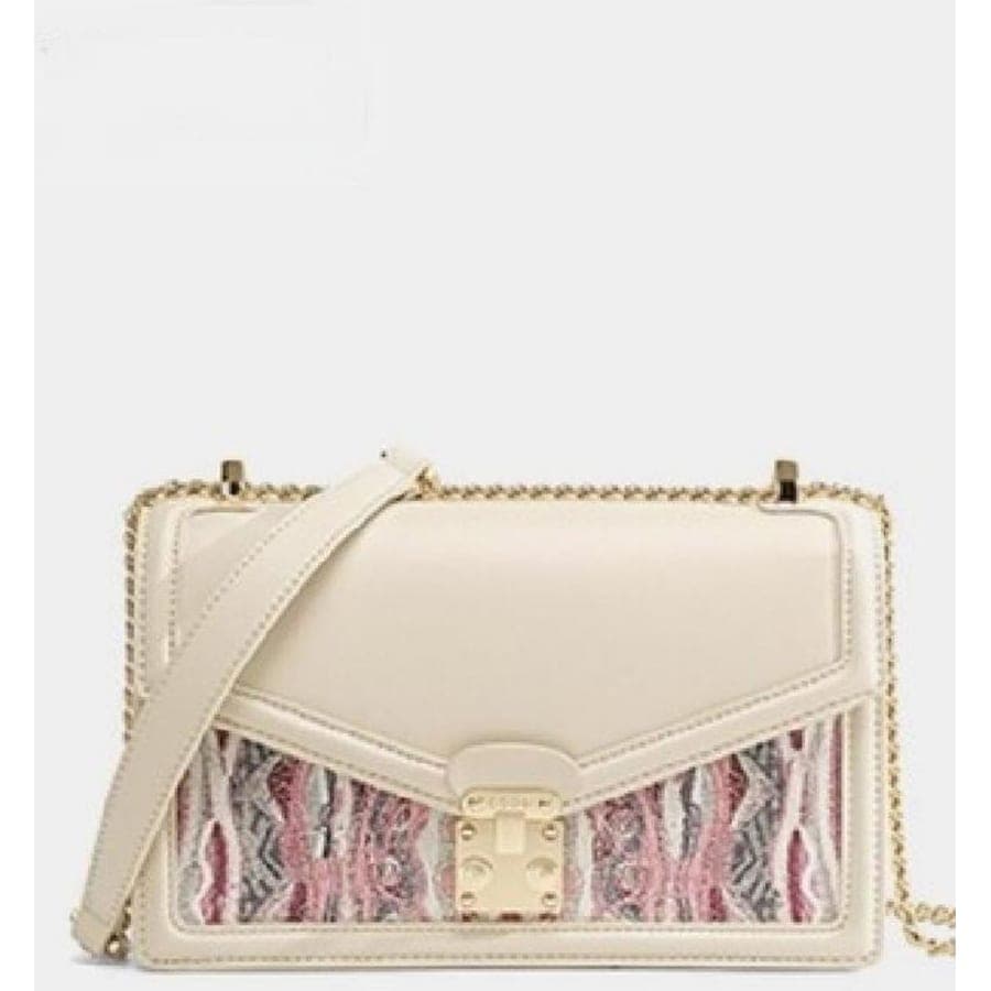 Chain Crossbody Bag in Pink, 22.5*14*6.5 CM