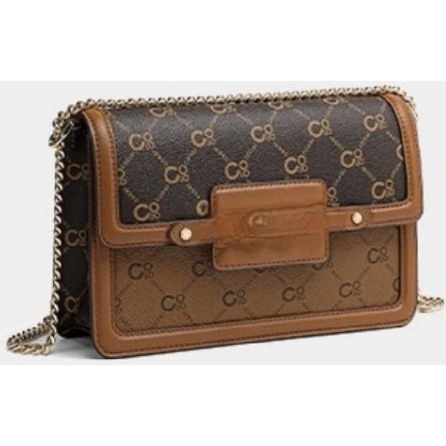 Crossbody Bag in Coffee Brown, 22.5*15*6.5 CM