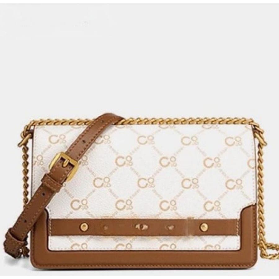 Crossbody Bag in Off-White, 21*13.5*8.5 CM