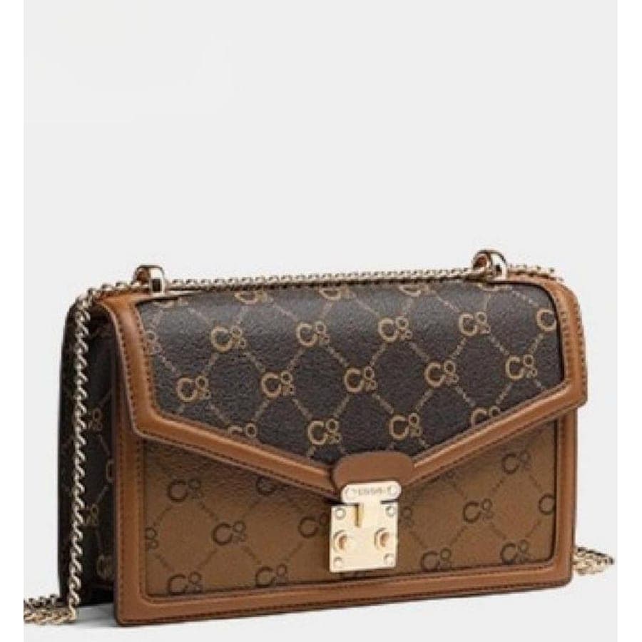 Envelope Clutch in Coffee Brown, 23*14*6 CM