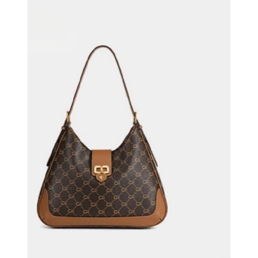 Hobo Bag in Coffee Brown, 36.5*29.5*12 CM