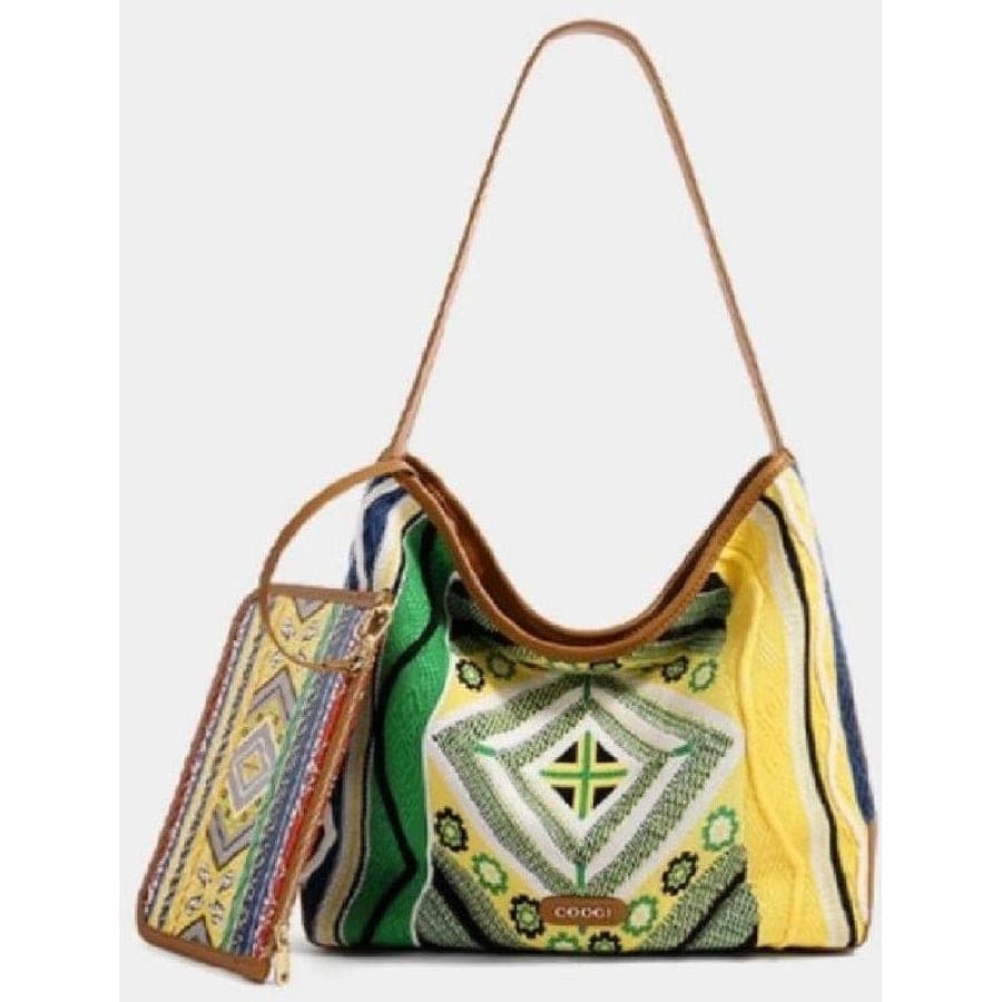 Hobo Bag in Yellow, 42*15*27 CM