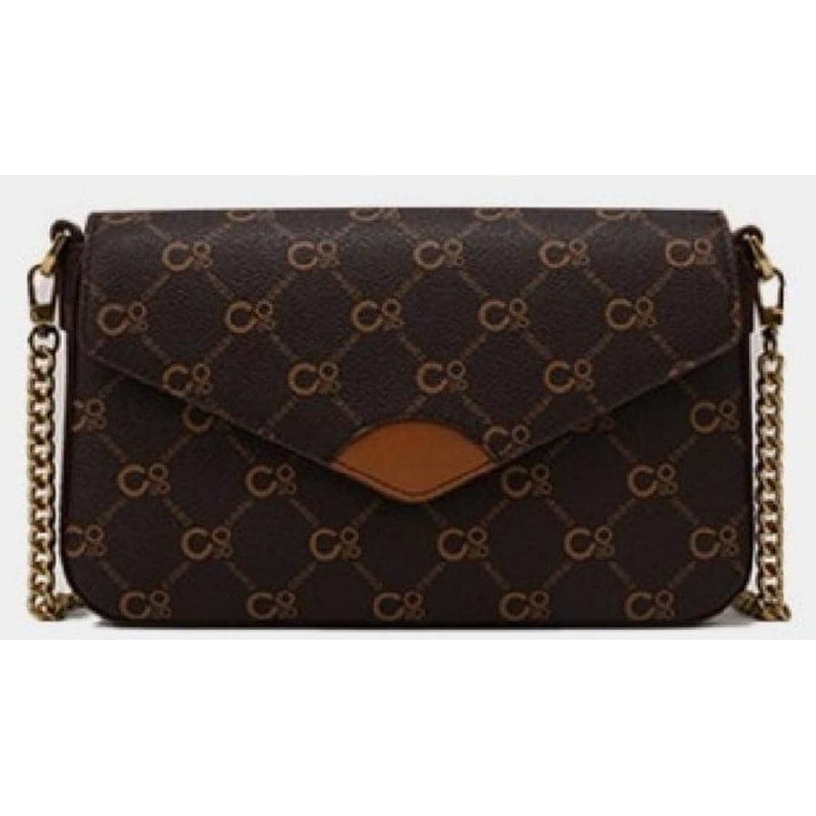 SIGN · Envelope Clutch in Brown, 22.5*14*4 CM