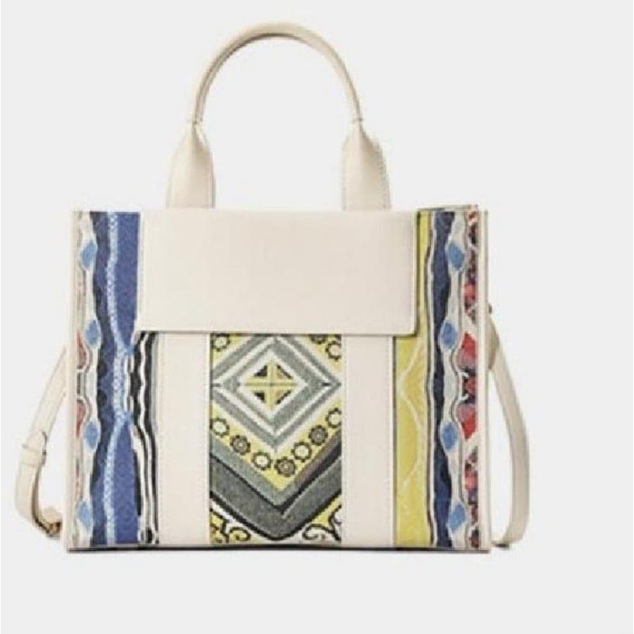 Tote Bag in White, 30*12*23.5 CM