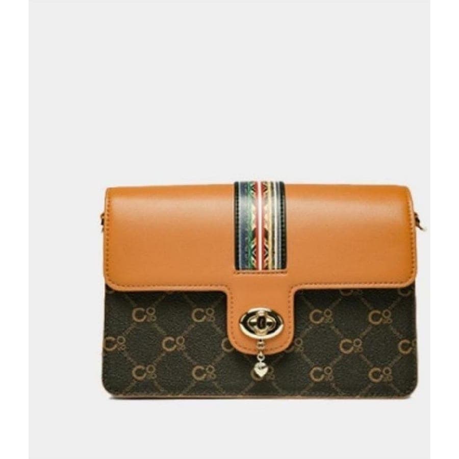 VEIN·TT Mini Square Bag in Brown, 22*7*14.5 CM