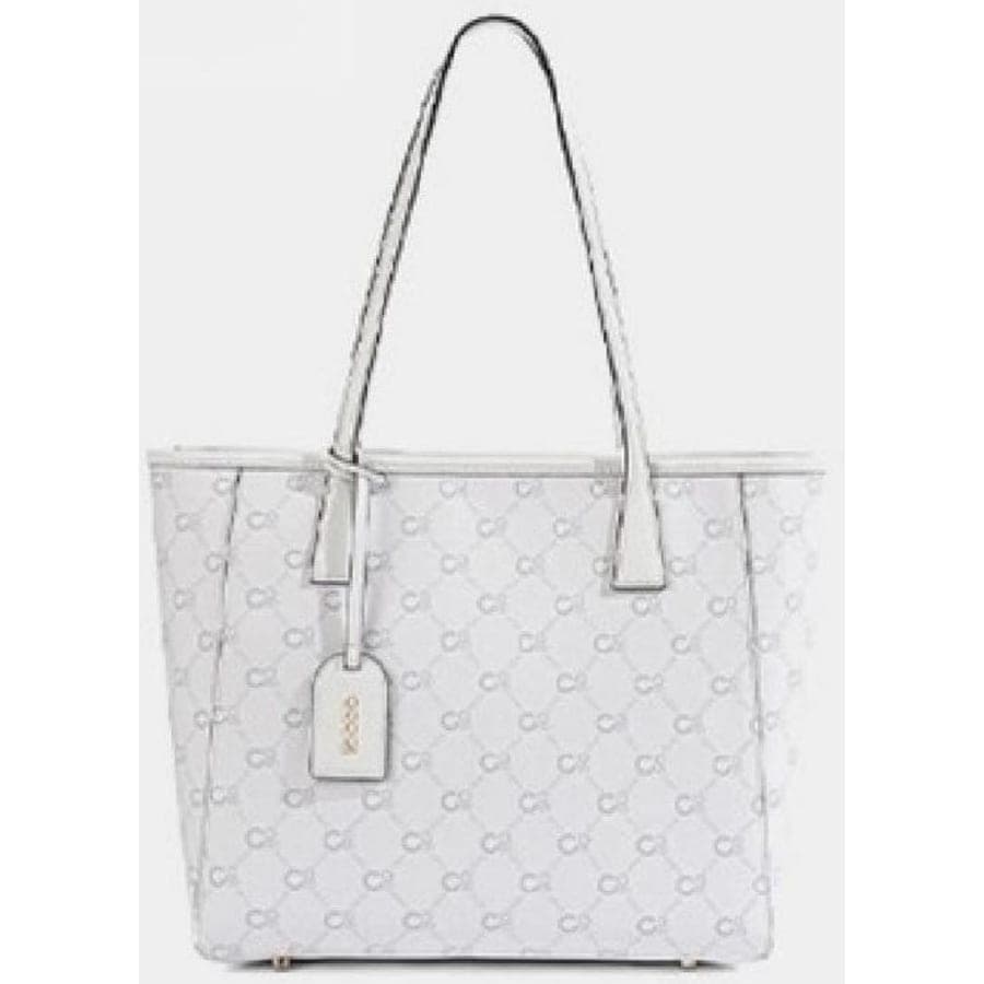 Zipper Tote Bag in Ash Grey, 38*14.5*26 CM